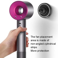 Wall Mounted Magnetic Blower Holder for Nozzles - no Punch Needed - For Dyson Hair Dryer thumbnail