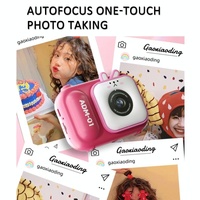 48Mp Dual Lens Kids Digital Camera With 2.4 Ips Screen And 32Gb Tf Card - Blue Fox - Without Tf Card Pink Bunny thumbnail