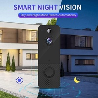 Wireless Wifi Video Doorbell With Night Vision And Ai Recognition - 720P - 2600 Mah thumbnail