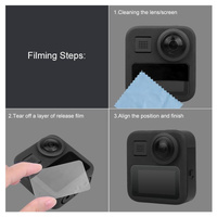 2-pack Tempered Glass Screen Protectors for Gopro Max Lcd Display thumbnail