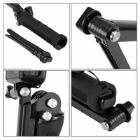 Foldable 3-way Tripod Selfie Stick for Action Cameras - 20-58cm Length thumbnail