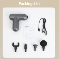 Compact Vibrating Fascia Massage Gun - Gray thumbnail