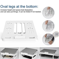 Adjustable Foldable Laptop Stand for Cooling and Ergonomic Lifting thumbnail