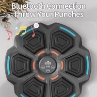 Adjustable 9-Speed Bluetooth Music Boxing Machine With Lights - Black - Light Gray thumbnail