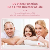 Hd Cartoon Kids Camera with Rotating Lens - Pink 16g thumbnail