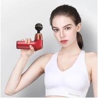 20-Speed Electric Shock Muscle Massage Gun With Lcd Screen - Black thumbnail