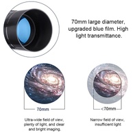 High Definition High Times Astronomical Telescope with Tripod - 16x / 66x70 thumbnail
