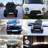 2 Pcs 7 Inch Ip68 Waterproof 6500K 75W Cree Led Headlight Hi / Lo Beam Driving Lamp For Jeep Wrangler Jk Tj Lj thumbnail