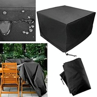 Outdoor Furniture Set Cover - Waterproof Anti-uv Dust-proof - 210d Oxford Cloth - 242x162x100cm - Black thumbnail