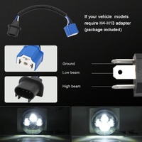7 Inch H4 / H13 Dc 9V - 30V 4000Lm 6000K 40W 7 Inch Car Round Shape Led Headlight Lamps For Jeep Wrangler thumbnail