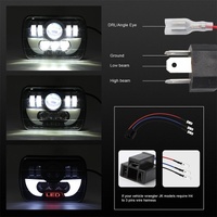 7 Inch 35W 4000Lm 6000K + Amber Car Truck Square Led Headlights Work Lights Spotlight thumbnail