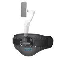 Phone Gimbal Stabilizer Waist Belt Strap - With Phone Clamp & Selfie Stick thumbnail
