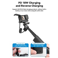 Sports Camera and Phone Selfie Stick with 10000mah Power Bank thumbnail