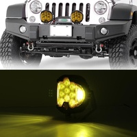 7 Inch Dc12V - 30V 8000Lm 6500K 90W Car Led Light On Three Sides Headlight For Jeep Wrangler Gold Light thumbnail