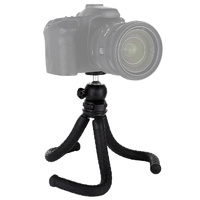 Flexible Mini Octopus Tripod with Ball Head for Slr Cameras Gopro and Cellphones - 30cmx5cm thumbnail