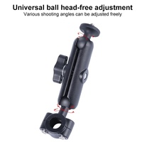 25mm Ballhead Car Seat Mount for Action Cameras with Phone Clamp and Anti-lost Case thumbnail