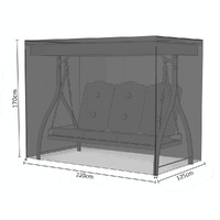 Waterproof Swing Dust Cover for Outdoor Garden Rocking Chair - 220x125x170cm Size thumbnail