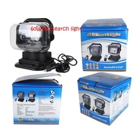 60W Dc 12 - 24V 400Lm Car 200M Wireless Remote Control 360 Degree Adjustable Led Search High Bay Lights / Spotlights thumbnail