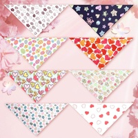 Cute Pet Triangle Towel Bib Cartoon Cats And Dogs Drool Towel Scarf - 09 thumbnail