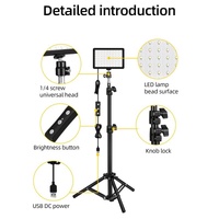 Retractable 10W Live Broadcast Light With 1.2M Bracket And 4 Colour Filters thumbnail