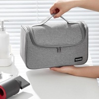 Portable Hair Dryer Storage Bag With Hook Large Capacity - Gray thumbnail