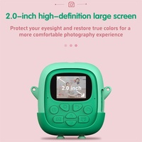 720P Hd Reversible Mini Digital Camera For Children - Cartoon Print - Pink thumbnail