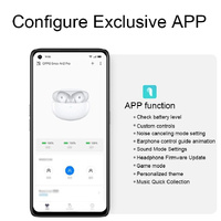 Wireless Active Noise-cancelling Earbuds for Music and Gaming - White thumbnail