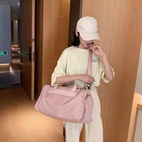Large Sports Bag with Separate Shoe Compartment - Pink thumbnail