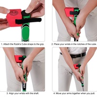Improve Golf Posture with Putter Wrist Fixer Set - Red thumbnail