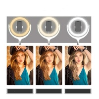 12 Inch Desktop Fill Light Beauty Bracket for Landing Headlights - White thumbnail