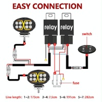 5.5 Inch Elliptical Hybrid X - Shaped Car Work Light thumbnail