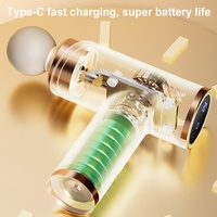 Silent Fascia Gun For Muscle Relaxation - High Frequency Vibration Massager - White thumbnail