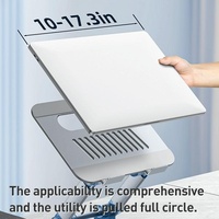 Silver Foldable Swivel Laptop Stand thumbnail