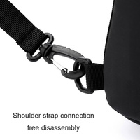 Waterproof Sports Chest Bag One Shoulder Diagonal Bag Black thumbnail