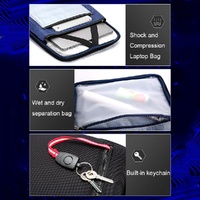 Black Multifunctional Anti-theft Laptop Backpack with Usb Charging Hole thumbnail