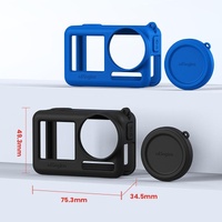 Protective Silicone Case for Dji Action Camera Accessories - Black thumbnail