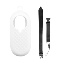 Silicone Camera Case Set with Lanyard for Insta360 Go2 - Black thumbnail