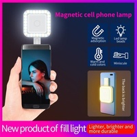 Portable Magnetic Selfie Light for Live Streaming and Skin Beauty - Black thumbnail