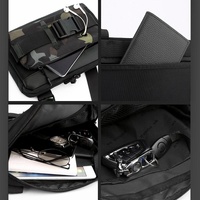 Functional Men Chest Bag Versatile Messenger Bag For Everyday Use - Black thumbnail
