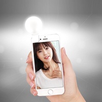 2-pack Led Selfie Light for Mobile Phone Photography - White thumbnail