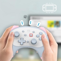 Cat Shaped Wireless Tooth Handle for Nintendo Switch - Blue thumbnail