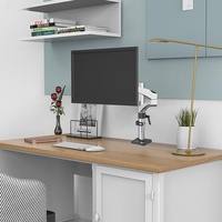 Rotating Aluminum Monitor Bracket for Lifting Lcd - Clip Table thumbnail