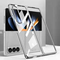 Electroplated Full Coverage Case for Samsung Galaxy z Fold 4 - Black thumbnail