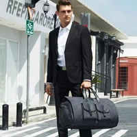 Compact Travel Suit Storage Bag - Foldable - Grey thumbnail