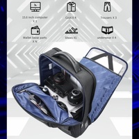 Large Capacity Cowhide Laptop Backpack with Usb & Type-c Port thumbnail