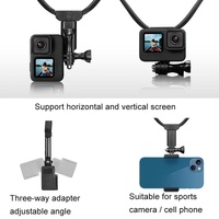 Neck Mount For Sports Camera And Cell Phone Vlogging thumbnail
