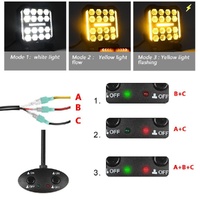4 Inch Square Mixed Luminous Angel Eye Car Work Light thumbnail