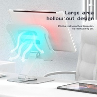 Silver Laptop Lifting Bracket - 360 Degree Rotation thumbnail