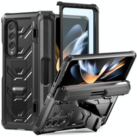 Foldable Shockproof Phone Case for Samsung Galaxy z Fold 4 / 5g - Black thumbnail
