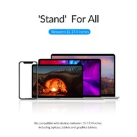 Vertical Laptop Storage Holder - Multi-functional Grey thumbnail